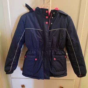 Pink platinum advance blue snow jacket